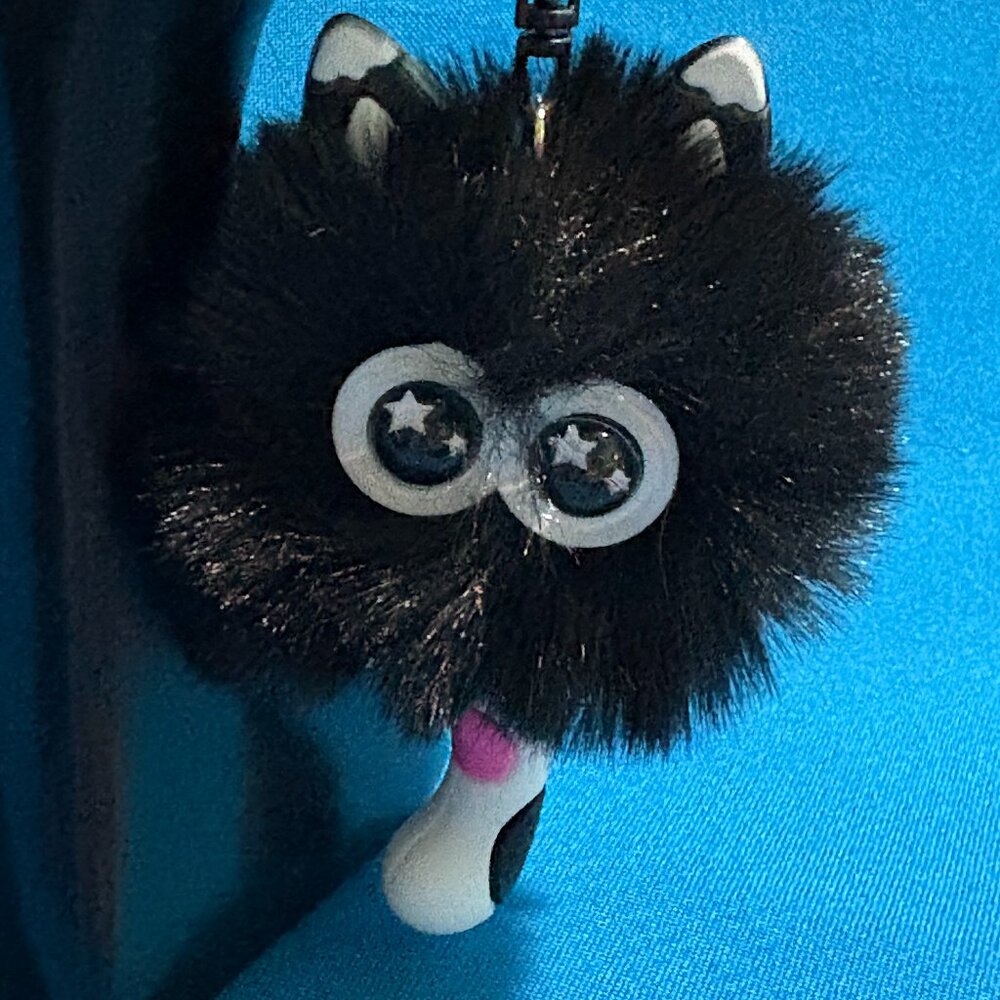 Cute Pom Pom Cat Phone Car Pendant Girl Key Chain Handbag Chain New